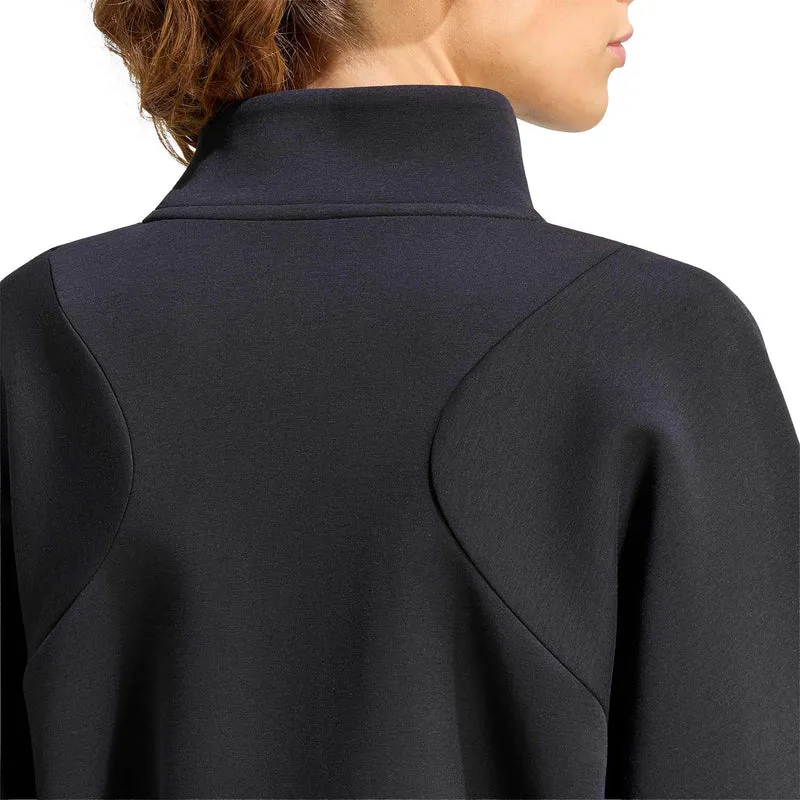 Cover Up Half-Zip Sweatshirt Damen - schwarz