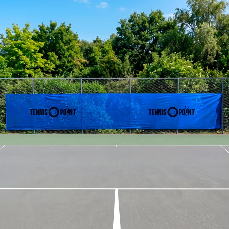 Tennis Point 12X2m Sichtblende - blau