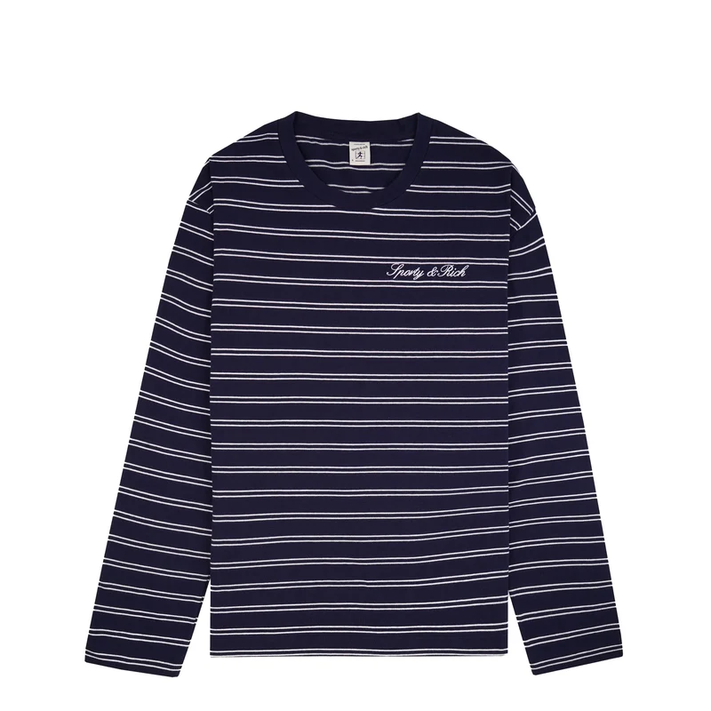 Sporty & Rich Signature Logo Easy Longsleeve