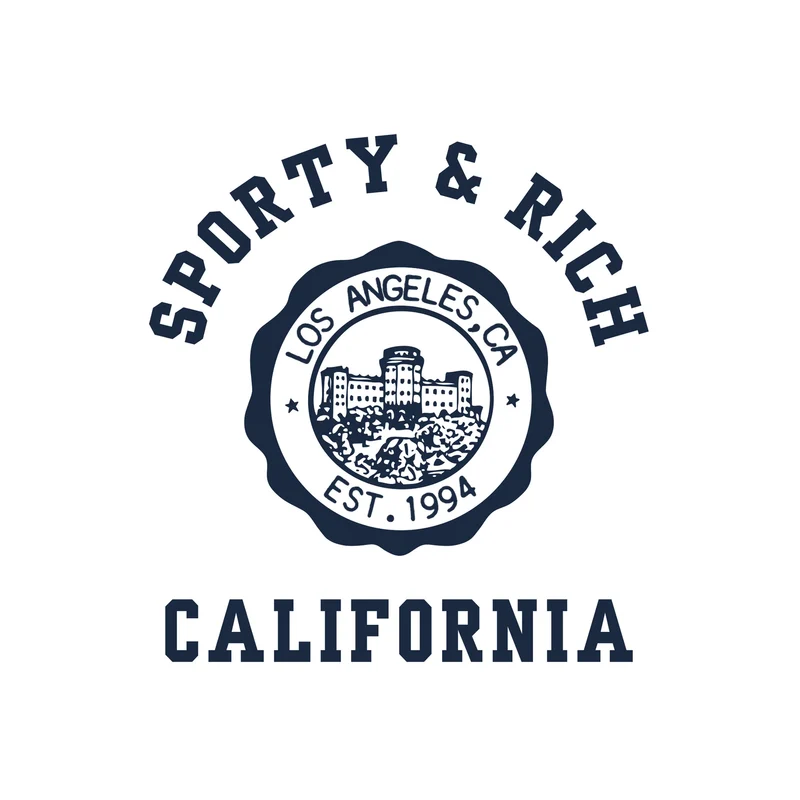 Sporty & Rich California Emblem Soft Ringer Tee