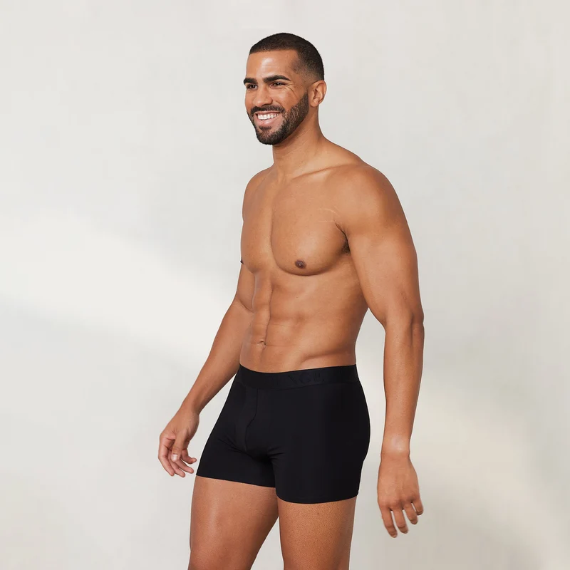 Luxe Herren-Boxer (3er Paket) - Schwarz