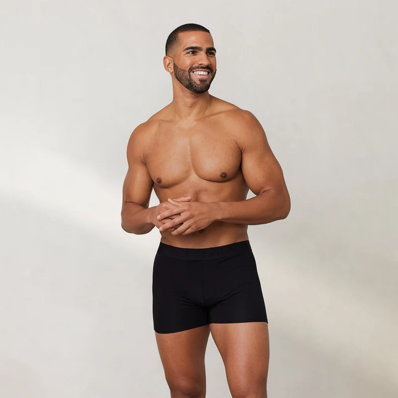 Luxe Herren-Boxer (3er Paket) - Schwarz