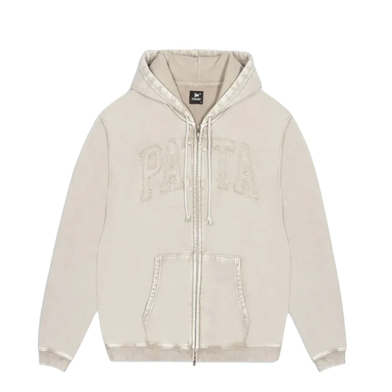 Patta Loopback Logo Zip Hooded Sweater