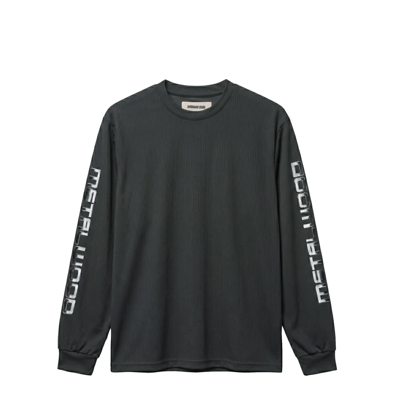Metalwood Longsleeve Moto Crewneck Top