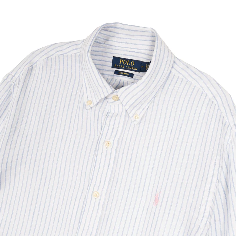 Polo Ralph Lauren Custom Fit Striped Linen Shirt