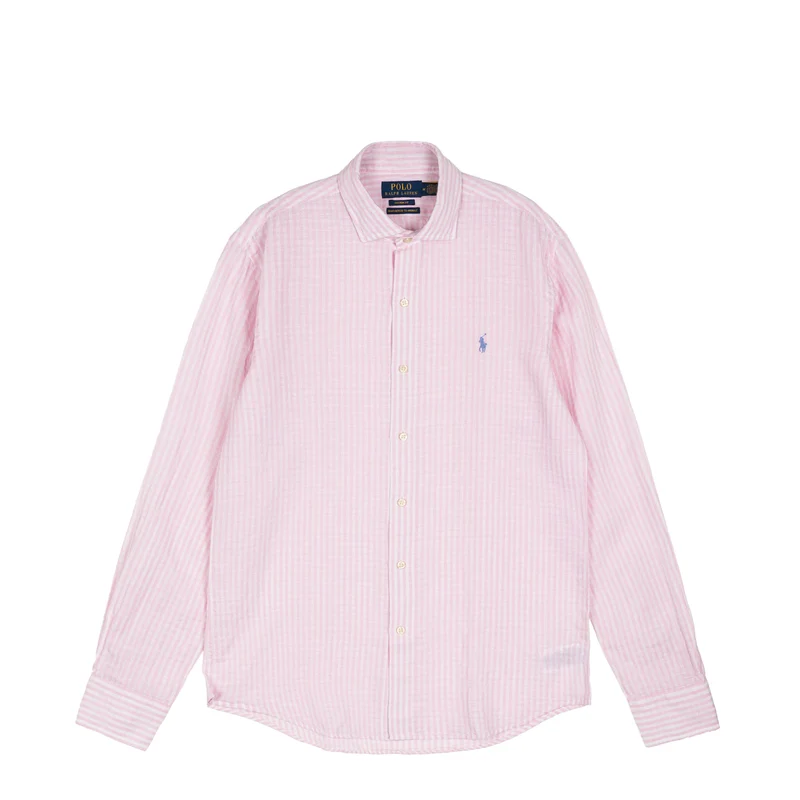 Polo Ralph Lauren Custom Fit Striped Seersucker Linen Shirt
