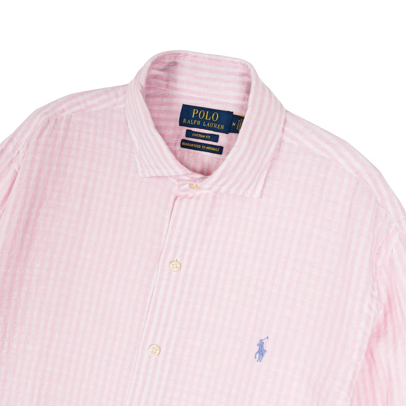 Polo Ralph Lauren Custom Fit Striped Seersucker Linen Shirt