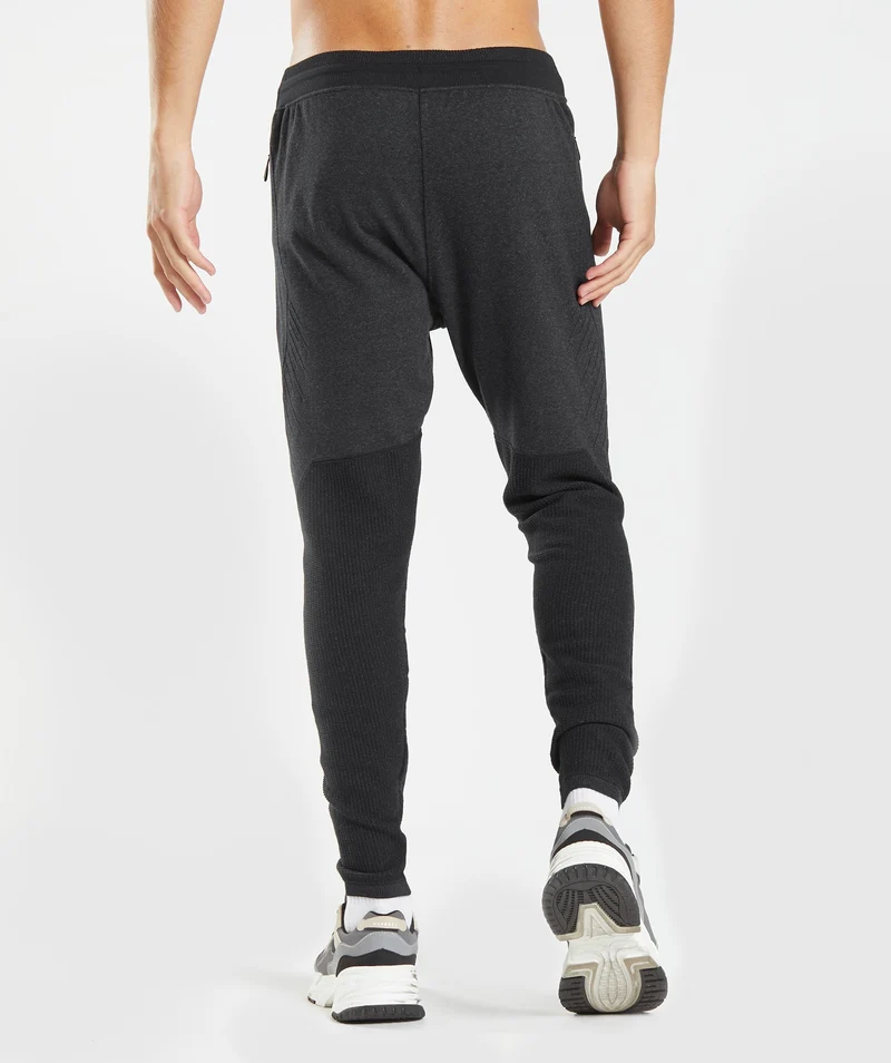 Gymshark Retake Knit Jogger - Black Marl/Black