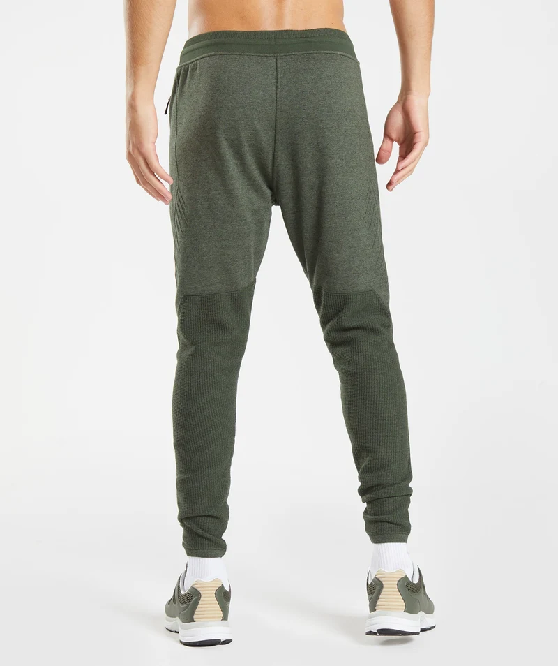 Gymshark Retake Knit Jogger - Moss Olive Marl/Moss Olive