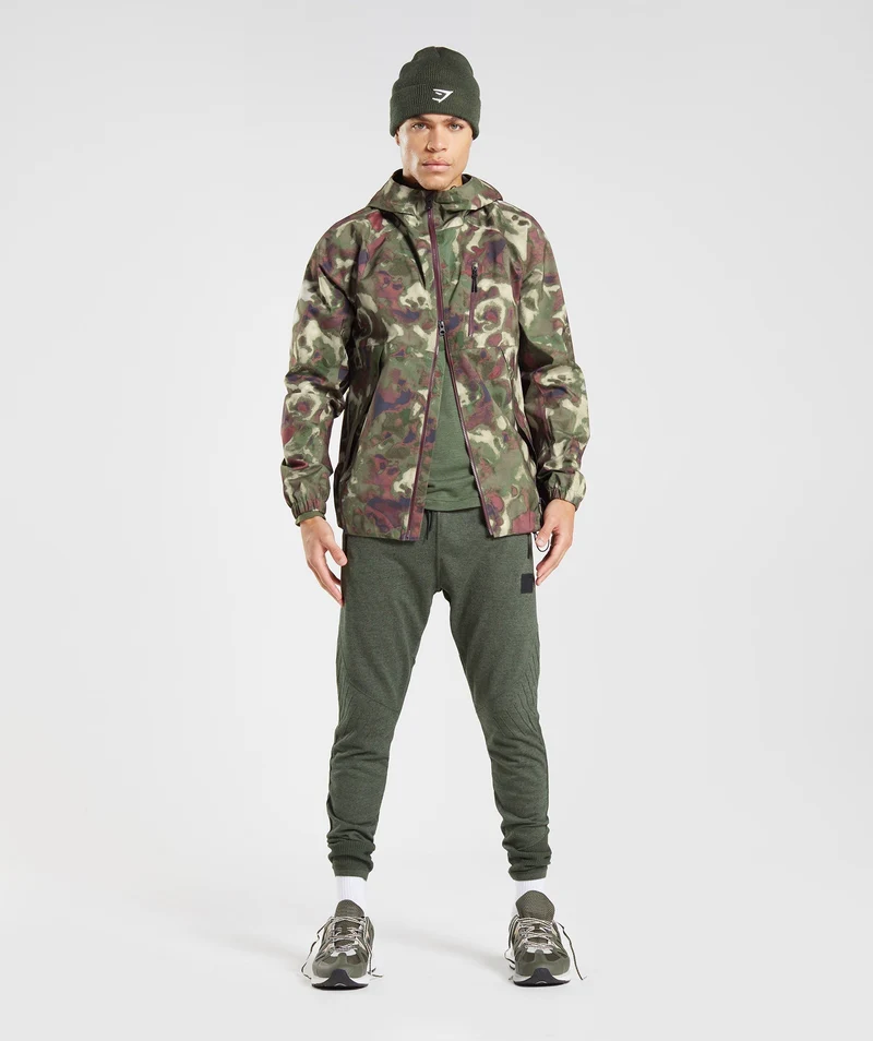 Gymshark Retake Knit Jogger - Moss Olive Marl/Moss Olive