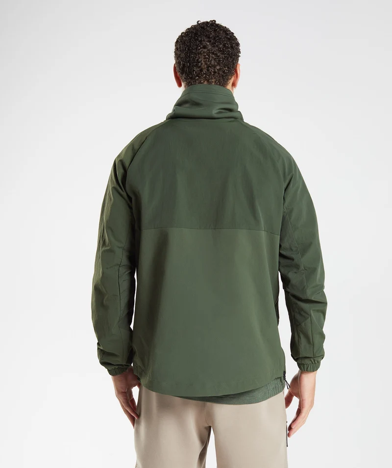 Gymshark Retake Anorak - Moss Olive