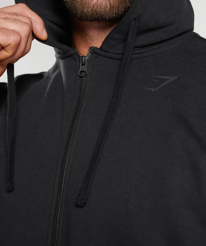 Gymshark Power Zip Up Hoodie - Black