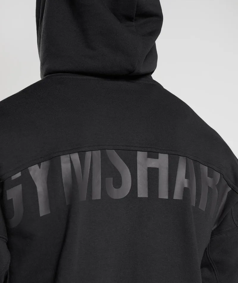 Gymshark Power Zip Up Hoodie - Black