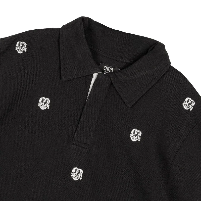 CHITO International Allover Finesse Embroidered Polo