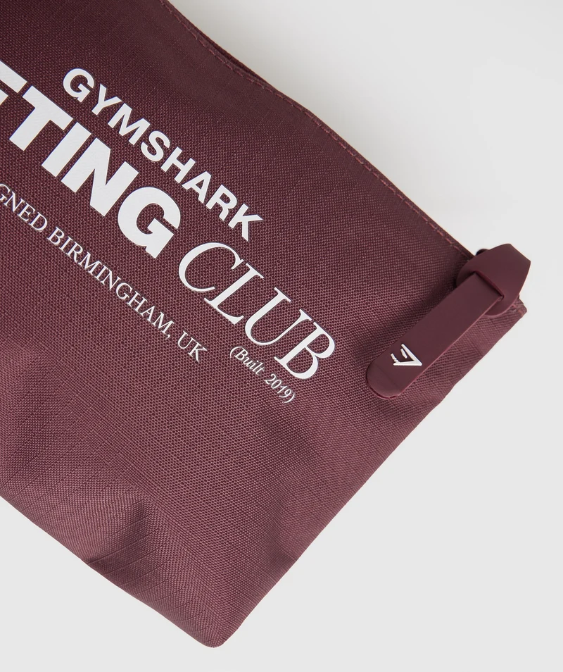 Gymshark Social Club Cosmetic Bag - Cherry Brown