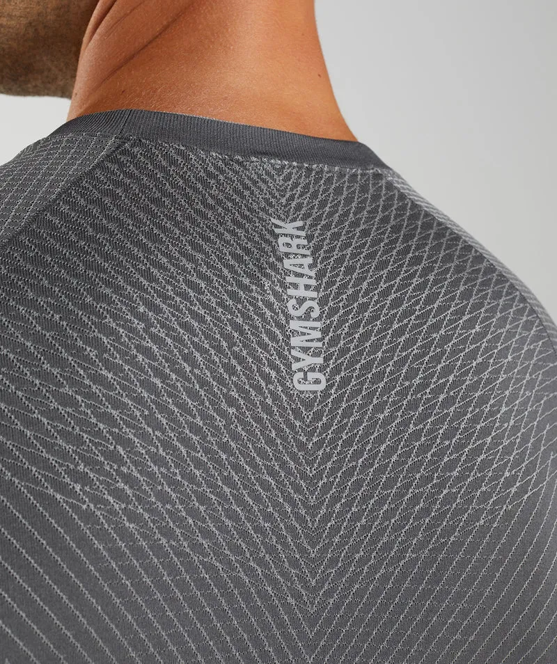Gymshark Apex Seamless Long Sleeve T-shirt - Silhouette Grey/Smokey Grey