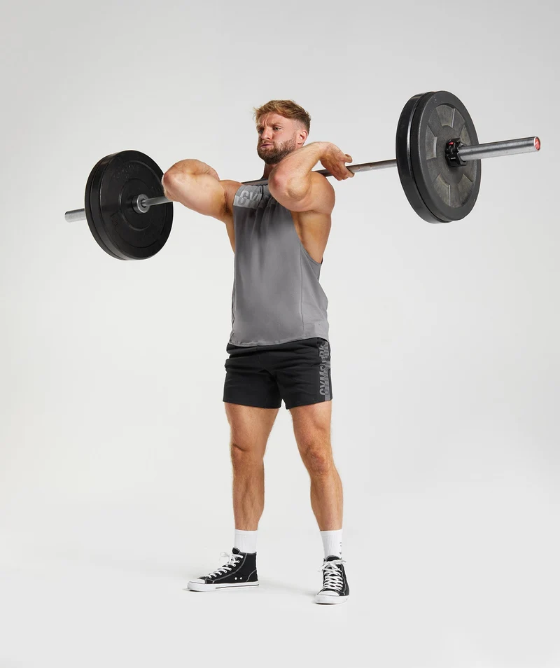 Gymshark Bold React Drop Arm Tank - Coin Grey