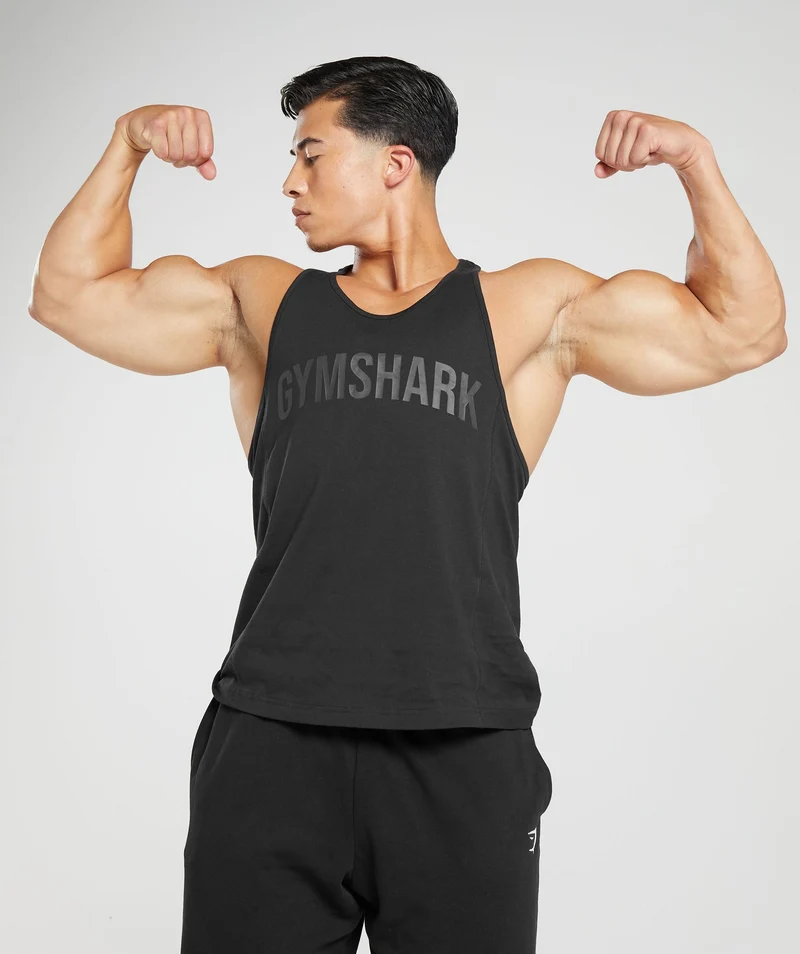 Gymshark Power Stringer - Black