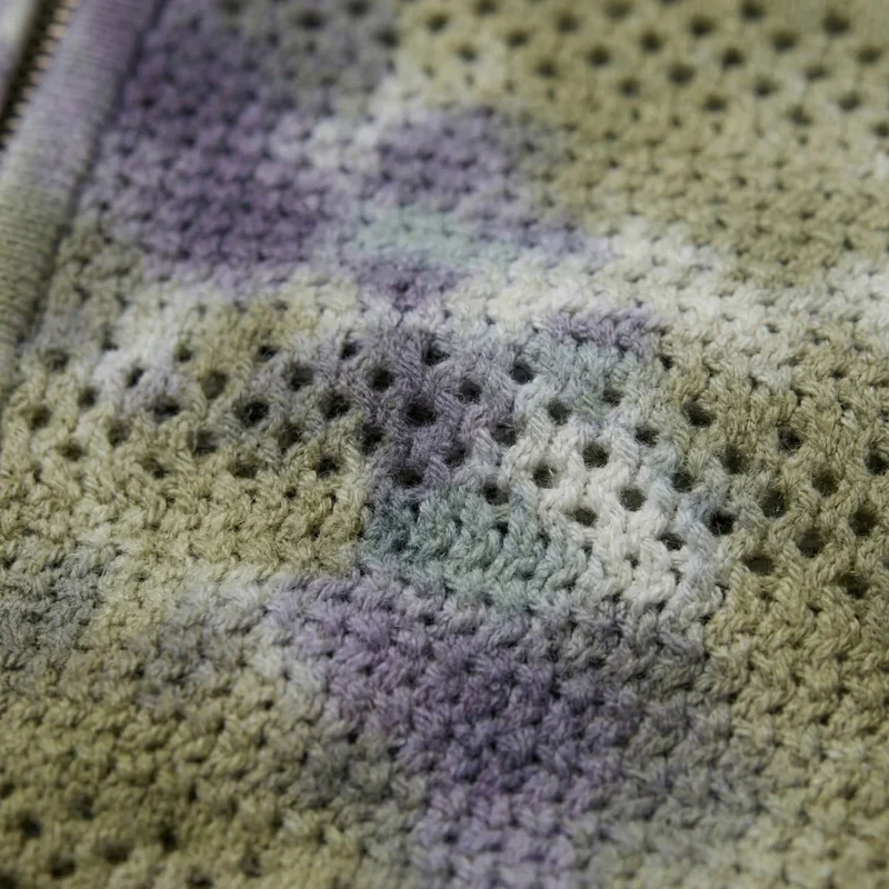 thisisneverthat Crochet Knit Zip Hoodie