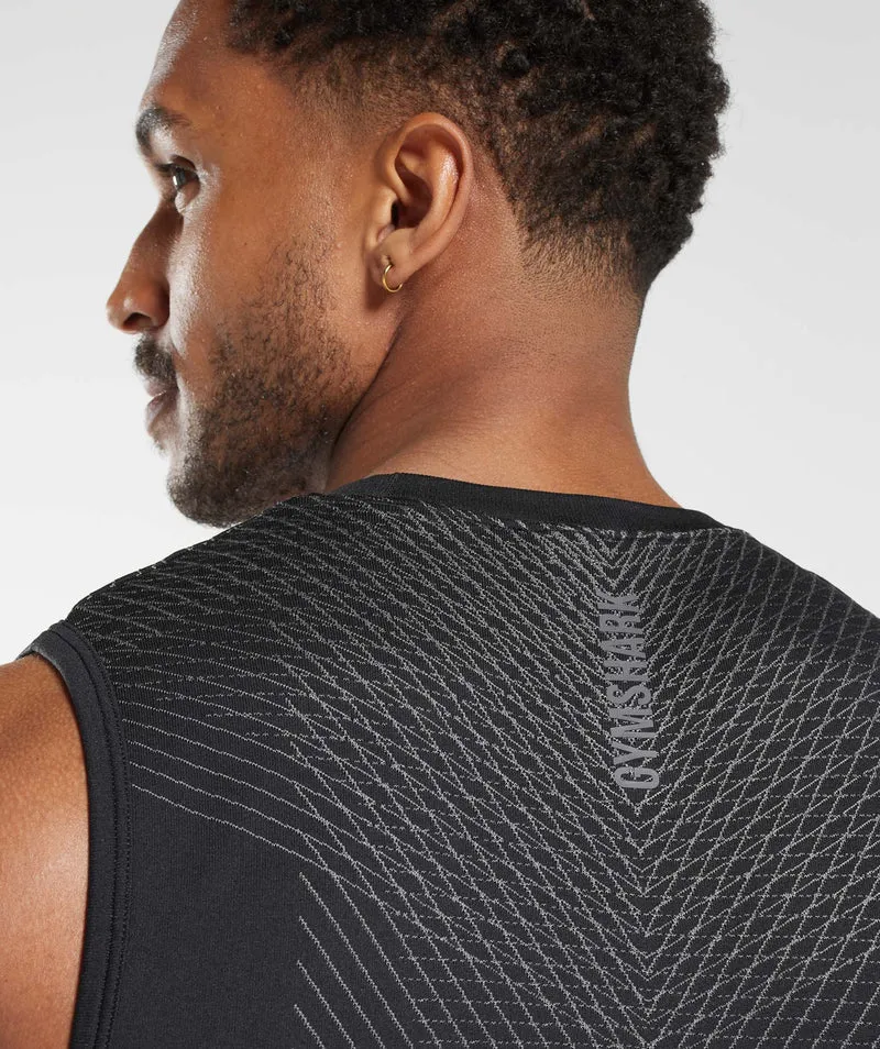 Gymshark Apex Tank - Black/Silhouette Grey