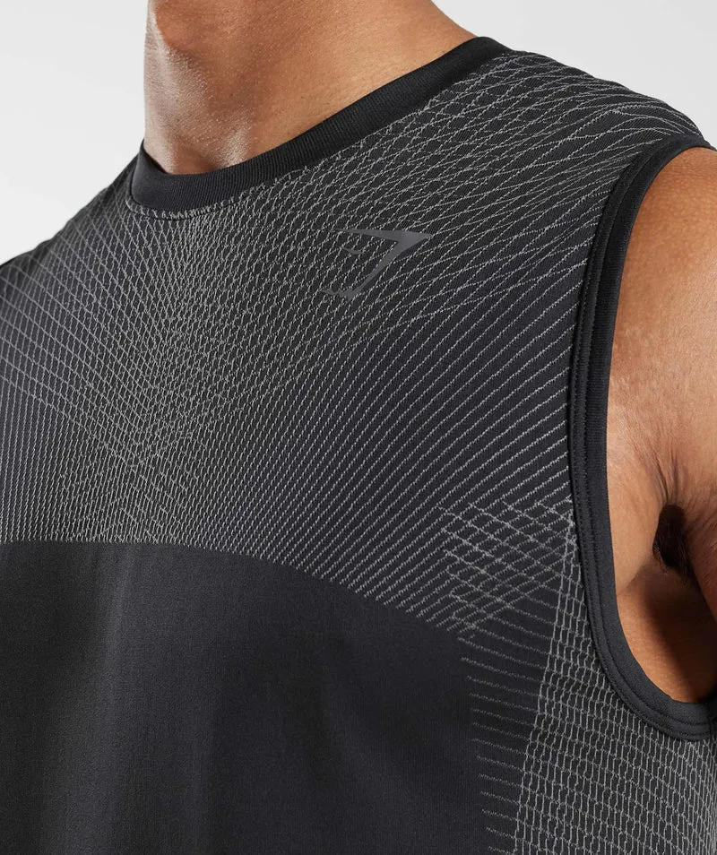 Gymshark Apex Tank - Black/Silhouette Grey