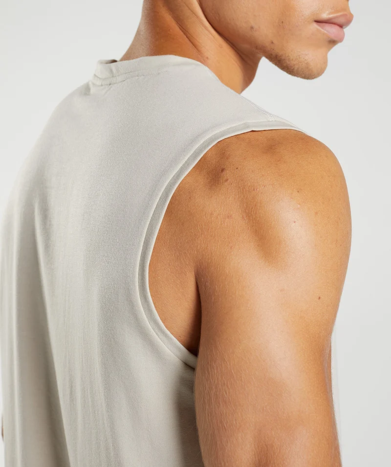 Gymshark Studio Tank - Pebble Grey