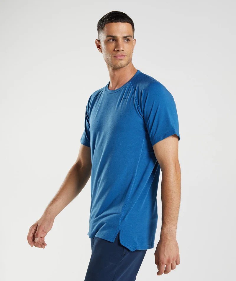 Gymshark Studio Breathe T-Shirt - Lakeside Blue