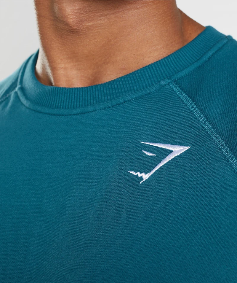 Gymshark Crest Crew - Atlantic Blue
