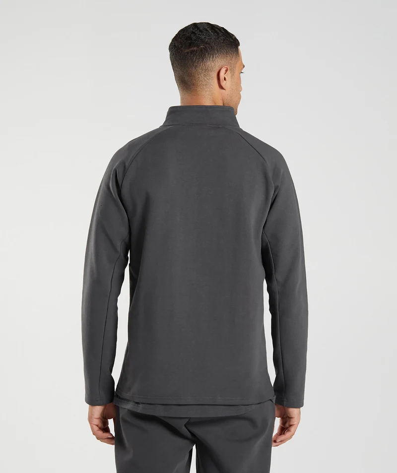 Gymshark Rest Day Knit 1/4 Zip - Grey