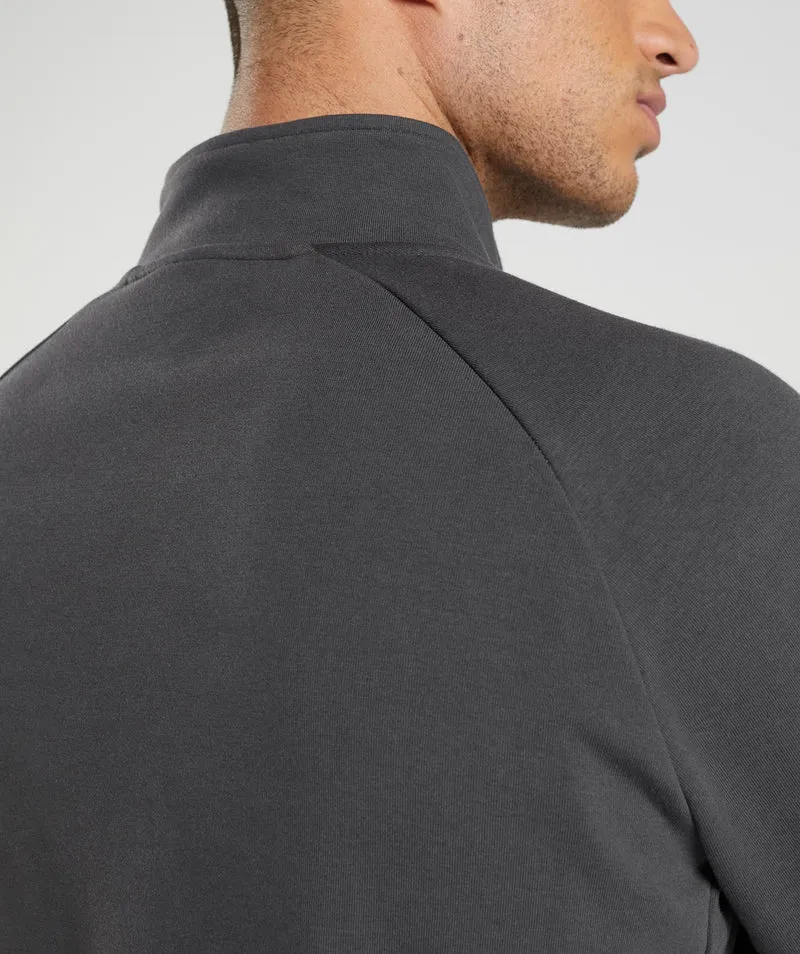 Gymshark Rest Day Knit 1/4 Zip - Grey