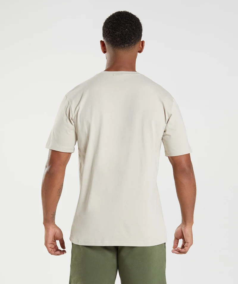 Gymshark Crest T-Shirt - Pebble Grey
