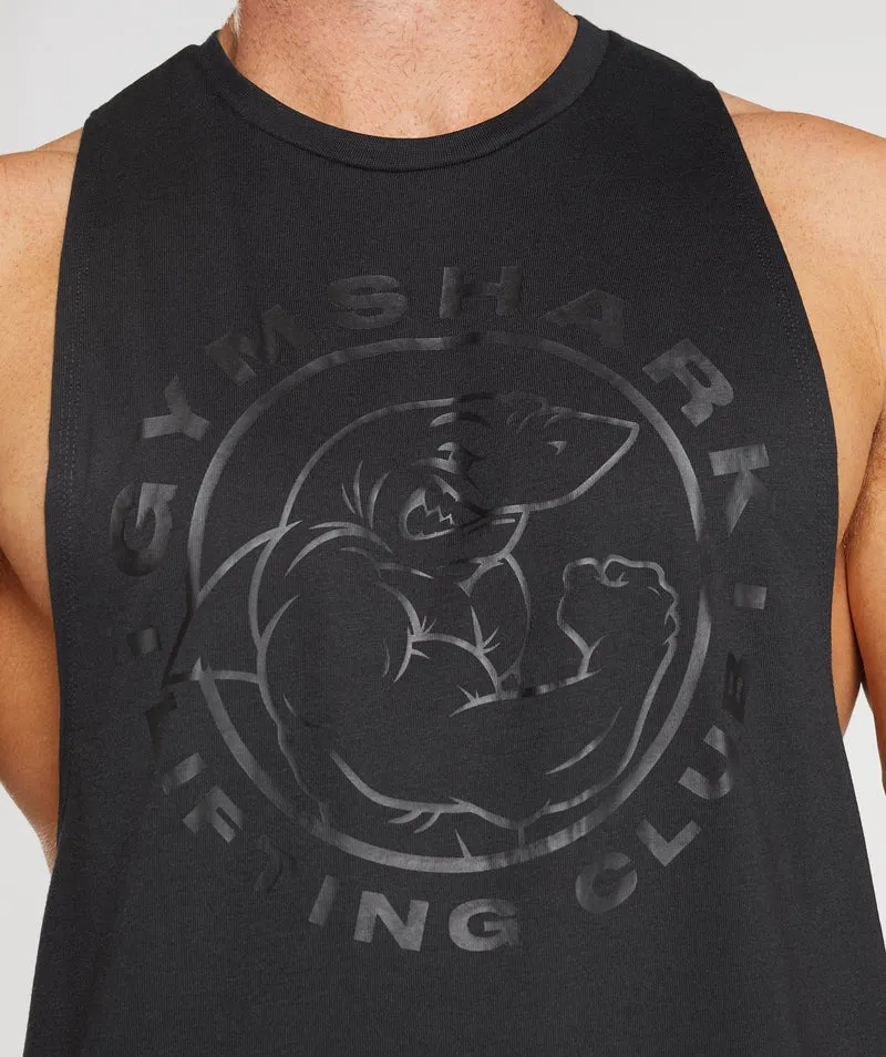 Gymshark Legacy Drop Arm Tank - Black/Black
