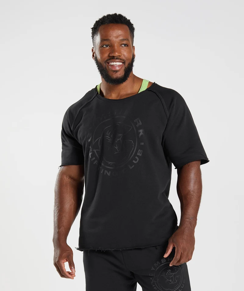 Gymshark Legacy Rag Top - Black/Black