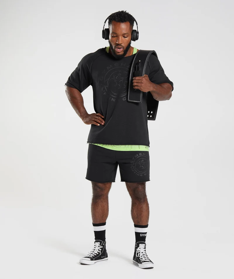 Gymshark Legacy Rag Top - Black/Black