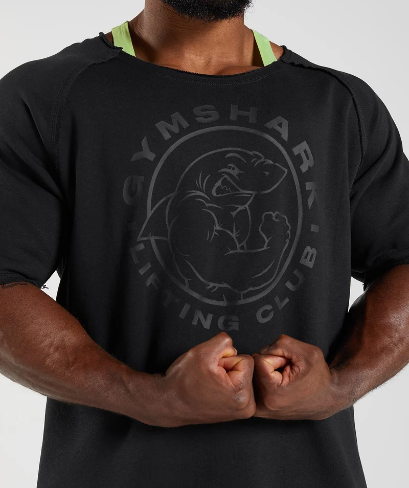 Gymshark Legacy Rag Top - Black/Black
