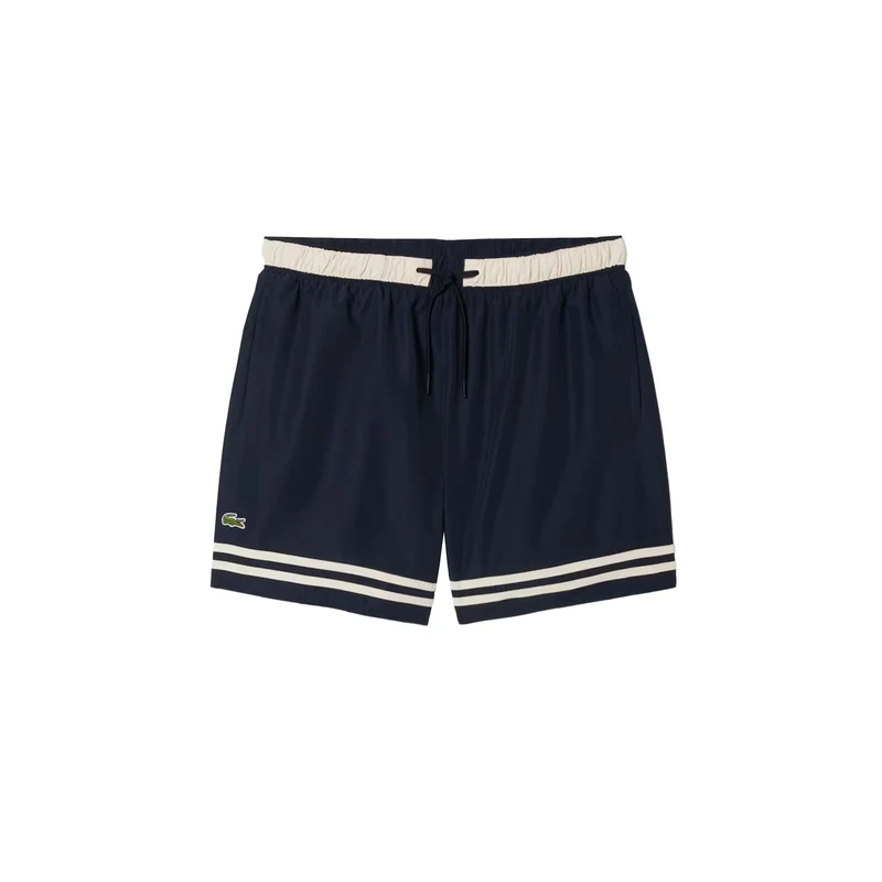 Lacoste Contrast Stripe Swim Trunks