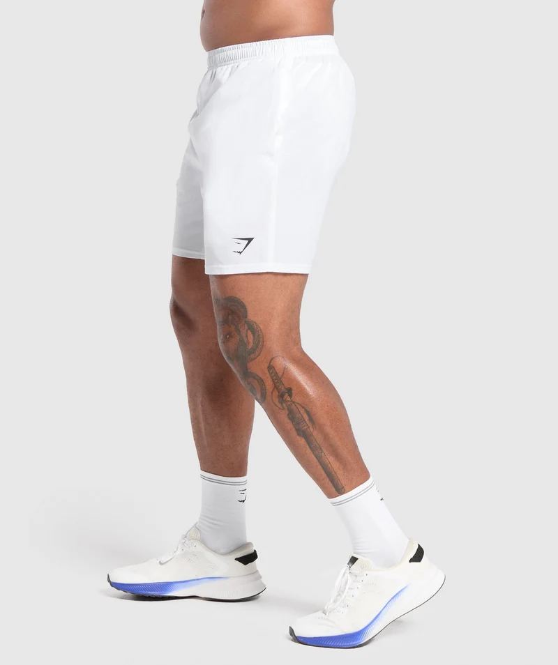 Gymshark Arrival 7" Shorts - White
