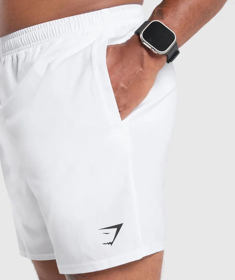 Gymshark Arrival 7" Shorts - White
