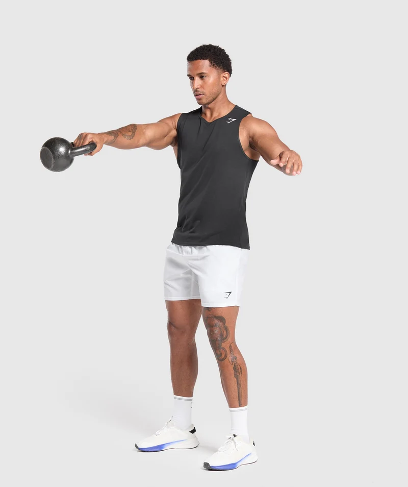 Gymshark Arrival 7" Shorts - White