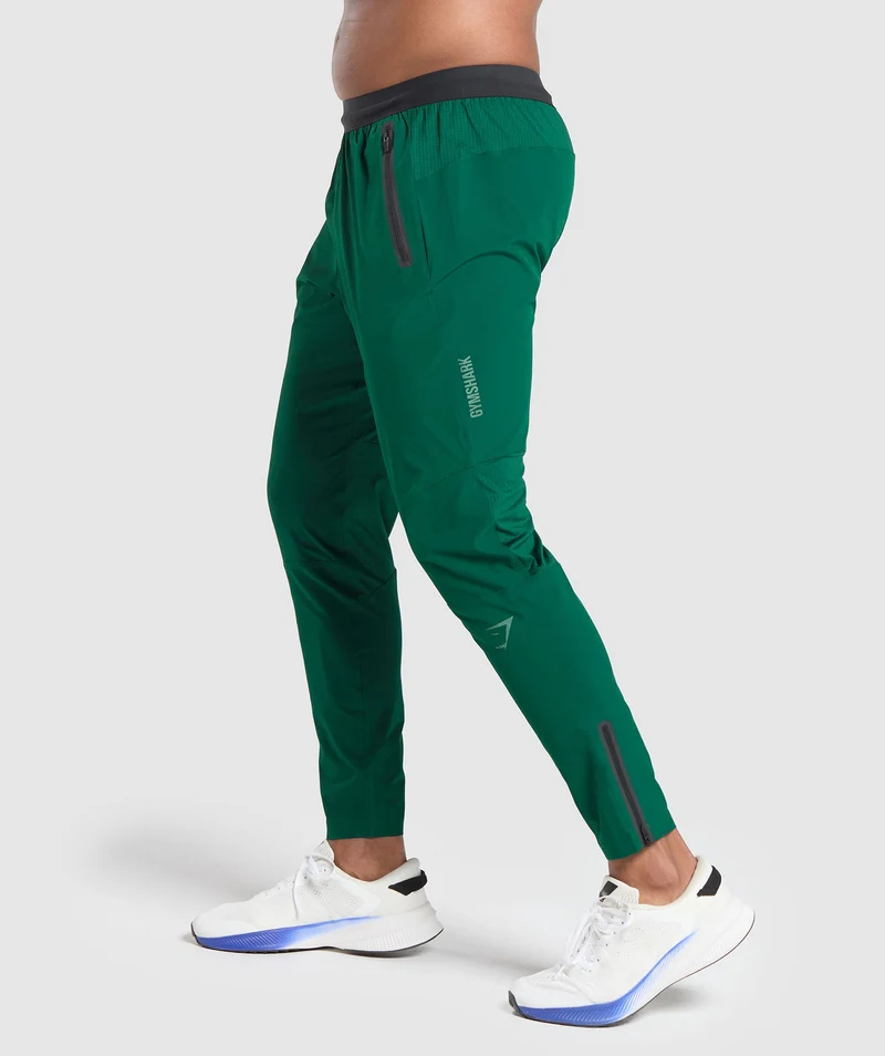 Gymshark Hybrid Woven Joggers - Green