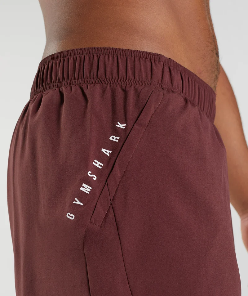 Gymshark Sport 5" 2-in-1 Shorts - Baked Maroon/Salsa Red