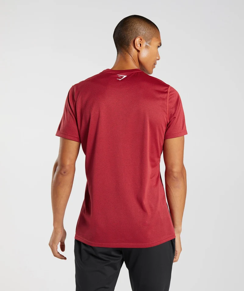 Gymshark Sport Short Sleeve T-Shirt - Red