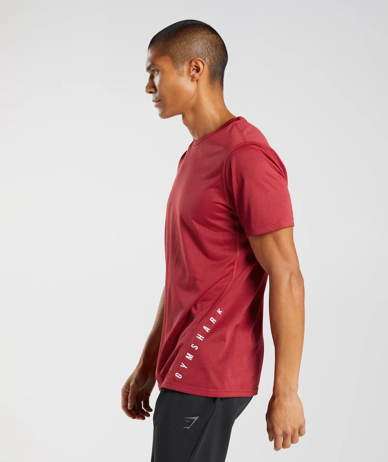 Gymshark Sport Short Sleeve T-Shirt - Red