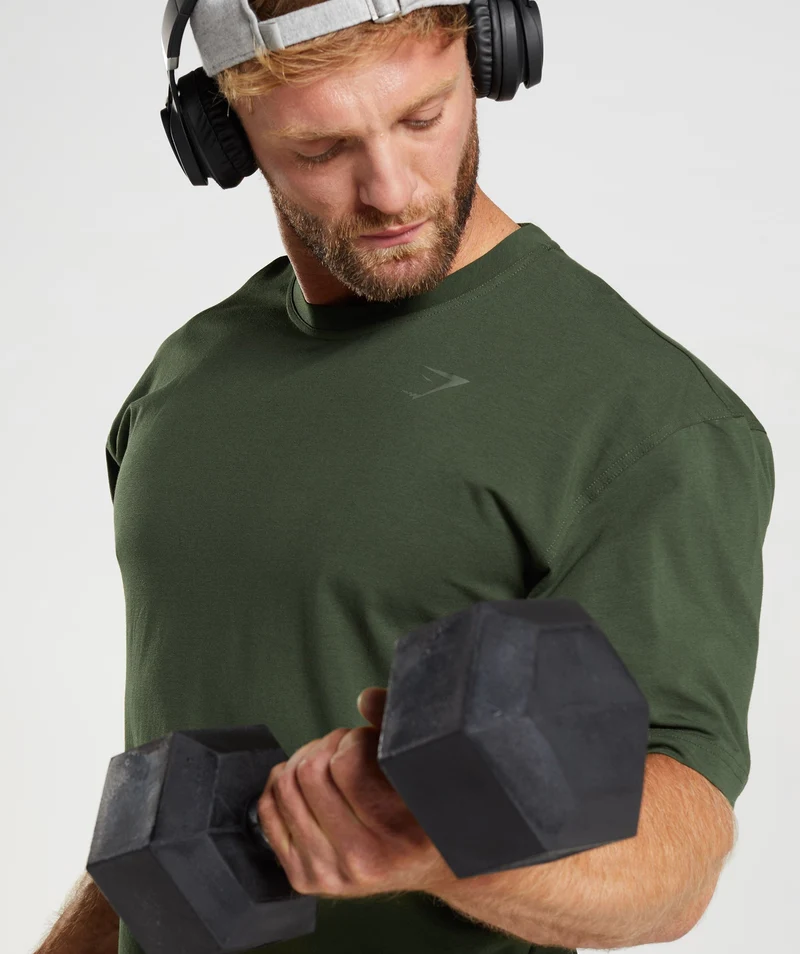 Gymshark Power T-Shirt - Moss Olive