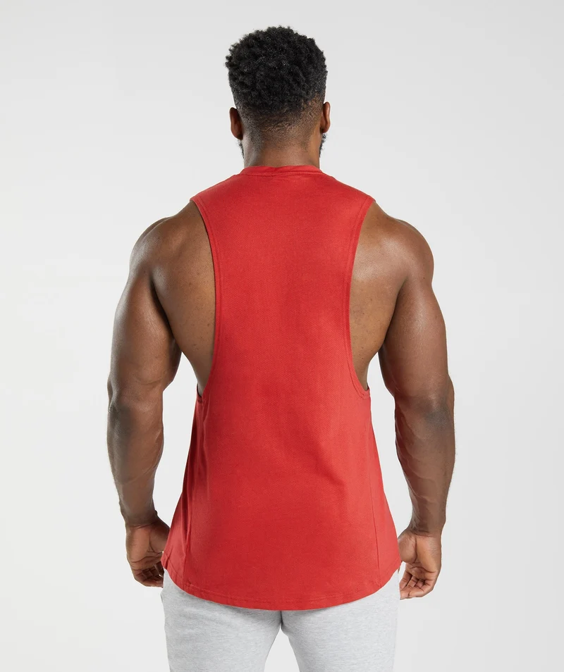 Gymshark React Drop Arm Tank - Red