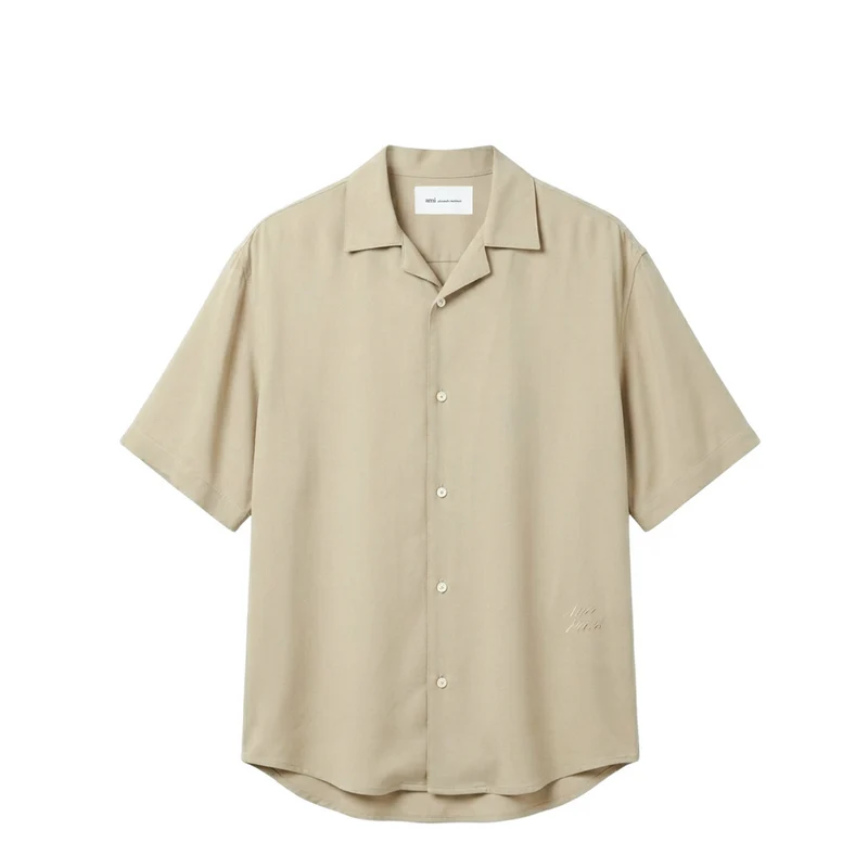 AMI Paris Embroidered Ami Paris Boxy Shirt