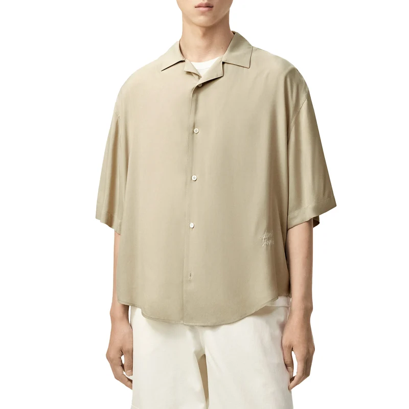 AMI Paris Embroidered Ami Paris Boxy Shirt