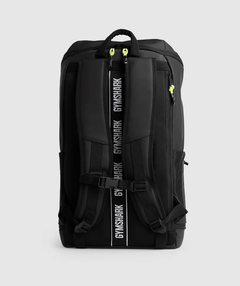 Gymshark Sleek Backpack - Black/Reactive Green