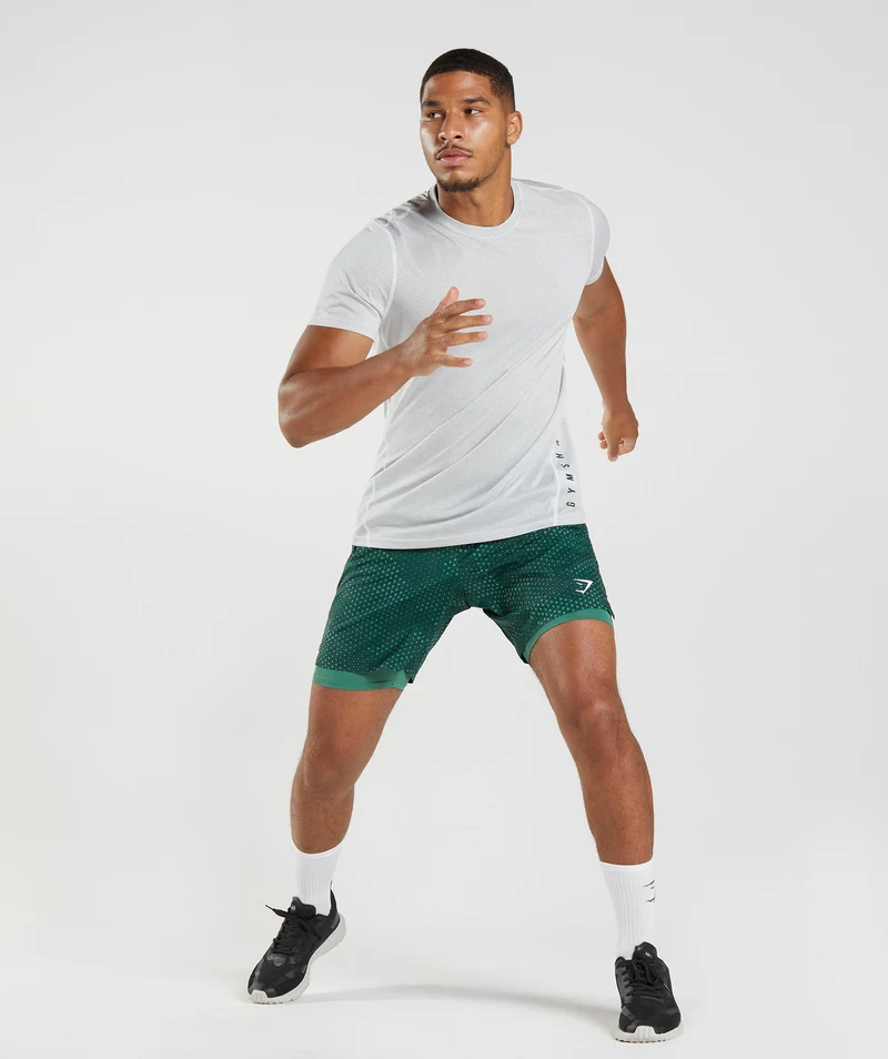 Gymshark Sport 7" 2-in-1 Shorts - Hoya Green