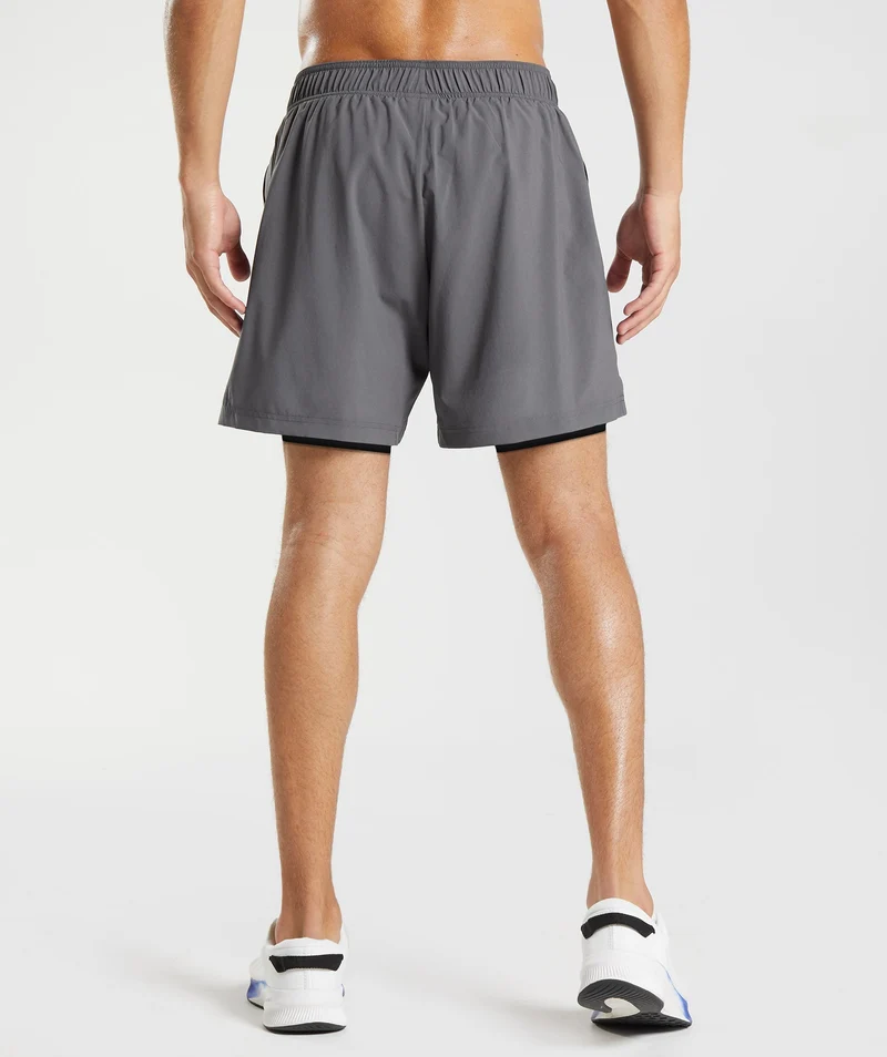 Gymshark Sport 7" 2-in-1 Shorts - Grey